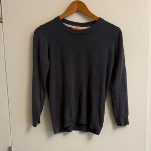 ModCloth Dark Grey Lightweight Sweater with Cute Shoulder Detail